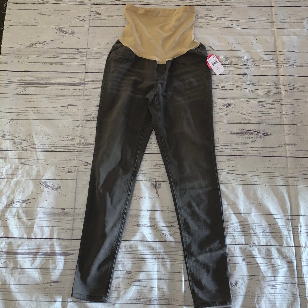 INDIGO BLUE Gray  Maternity Jegging Jeans Size XS